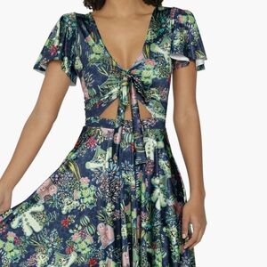 Blackmilk Pokémon Desert Garden Rio Midi Dress Plus Size XXL